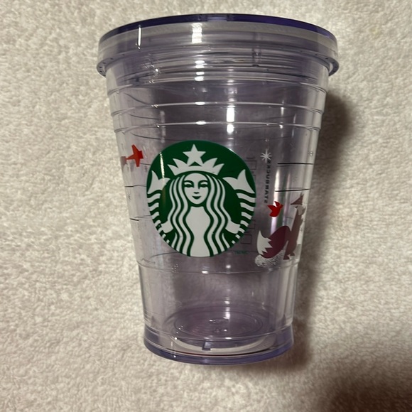 Starbucks 2012 Christmas Fox Holiday Cold Cup 12oz - Picture 1 of 2